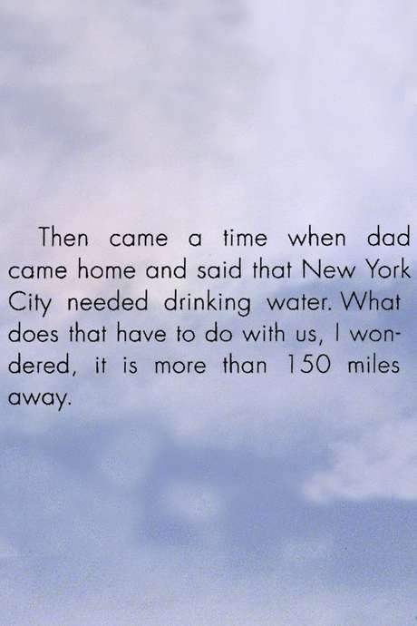 During the 1950s‑1960s the villages of Cannonsville, Granton, Rock Rift, Rock Royal, Johnny Brook and Beerston, New York, were razed to create the Cannonsville Reservoir, the final piece of New York City’s water system in the long upstate‑versus‑downstate struggle. Six decades later residents meet in a reunion to share and confront trauma of loss.